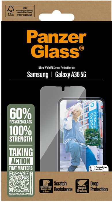Product image not available for PanzerGlass Samsung Galaxy A36 UWF - Glært