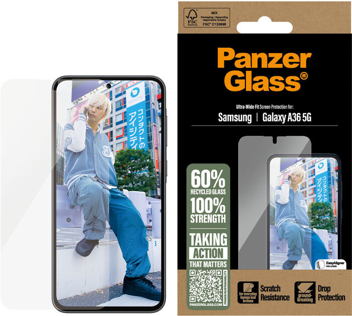 Product image not available for PanzerGlass Samsung Galaxy A36 UWF - Glært