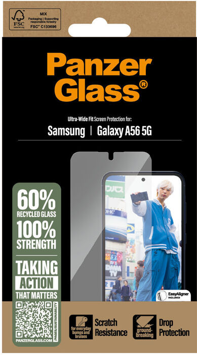 PanzerGlass Samsung Galaxy A56 UWF - Glært