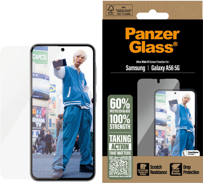 PanzerGlass Samsung Galaxy A56 UWF - Glært