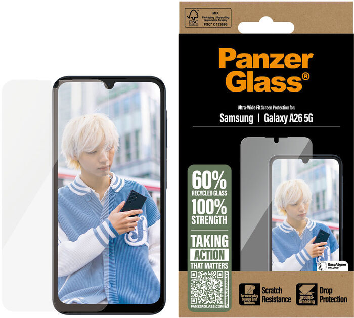 PanzerGlass Samsung Galaxy A26 UWF - Glært