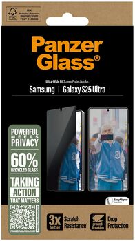 PanzerGlass Samsung S25 Ultra öryggisgler með skjásíu