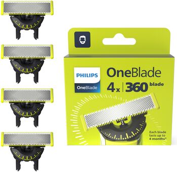 Philips OneBlade 360 4x auka rakvélarblöð 
