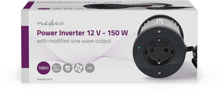 Nedis spennubreytir 12 V í 230 V - 150 W