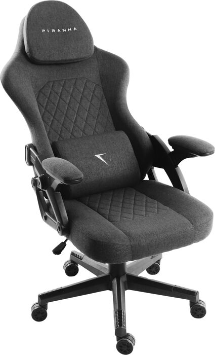 Piranha Bite Lite leikjastóll - Dökkgrár
