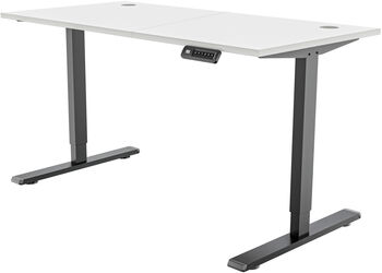 Piranha E-Base 120 skrifborð - Svart / Hvítt