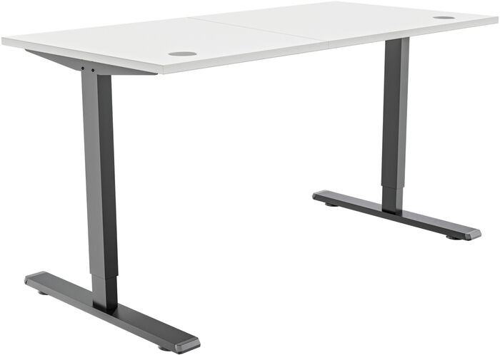 Piranha E-Base 120 skrifborð - Svart / Hvítt