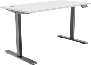 Piranha E-Base 120 skrifborð - Svart / Hvítt