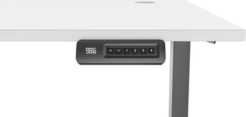 Piranha E-Base 120 skrifborð - Svart / Hvítt