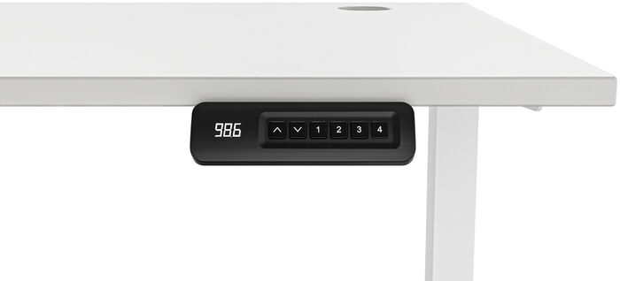 Piranha E-Base 120 skrifborð - Hvítt