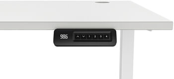 Piranha E-Base 120 skrifborð - Hvítt