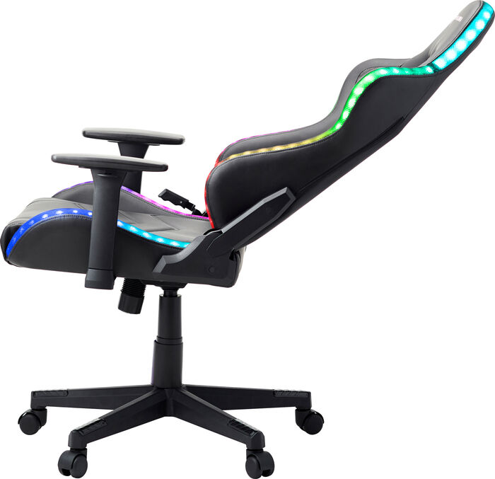 Piranha Attack RGB leikjastóll - Svartur