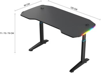 Piranha Base 120 RGB leikjaskrifborð 