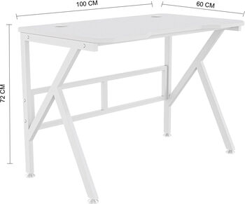 Piranha Base 100 skrifborð - Hvítt