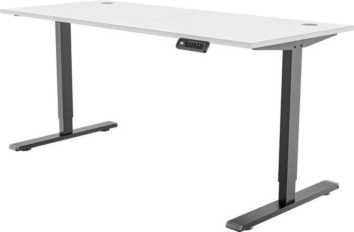 Piranha E-Base 140 skrifborð - Svart / Hvítt