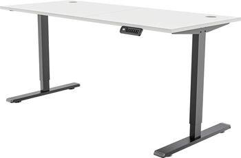 Piranha E-Base 140 skrifborð - Svart / Hvítt