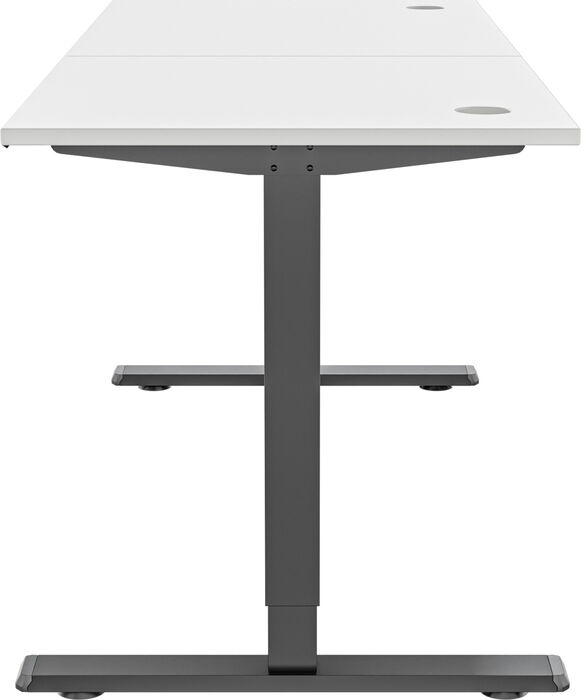 Piranha E-Base 140 skrifborð - Svart / Hvítt