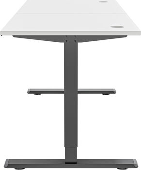 Piranha E-Base 140 skrifborð - Svart / Hvítt