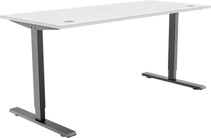 Piranha E-Base 140 skrifborð - Svart / Hvítt