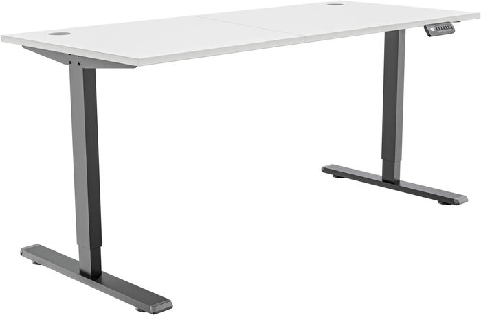 Piranha E-Base 140 skrifborð - Svart / Hvítt