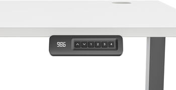 Piranha E-Base 140 skrifborð - Svart / Hvítt