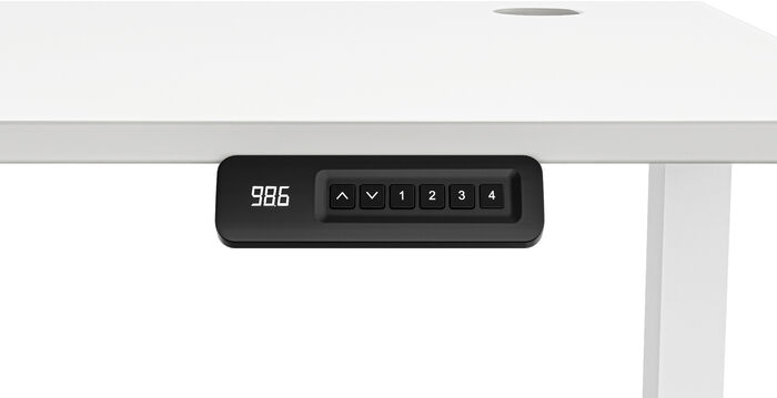 Piranha E-Base 140 skrifborð - Hvítt