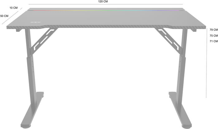 Piranha P-Base 120 leikjaskrifborð