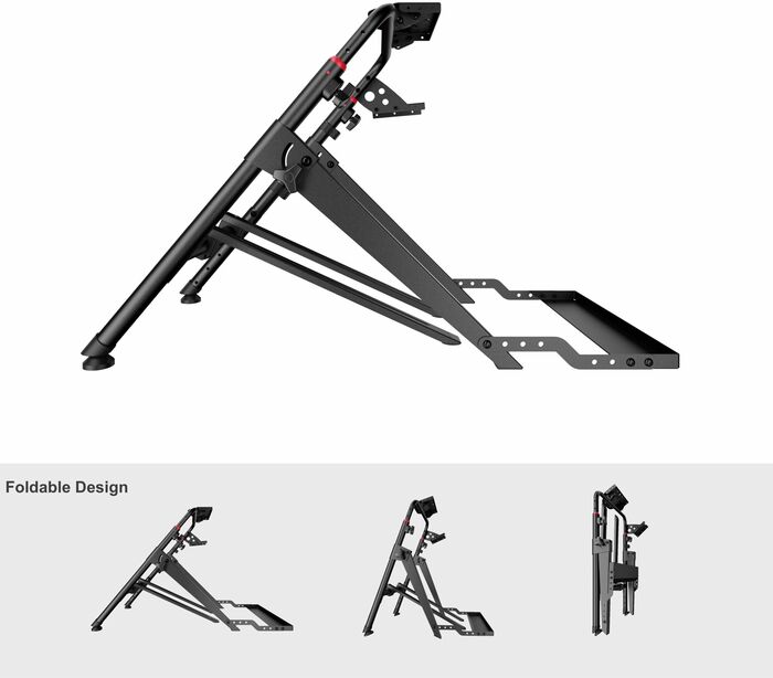 Piranha Mod V2 kappakstursleikjastandur - Svartur