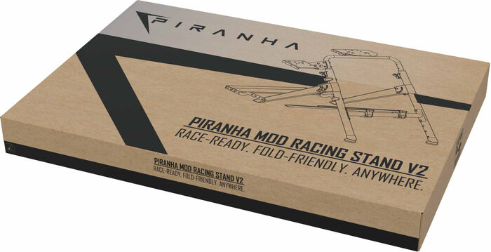 Piranha Mod V2 kappakstursleikjastandur - Svartur