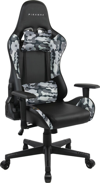 PIRANHA BITE v2 leikjastóll - Grár felulita