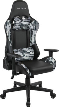 PIRANHA BITE v2 leikjastóll - Grár felulita