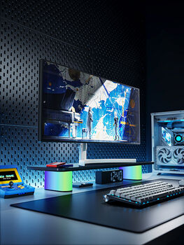 Piranha RGB skjástandur - Svartur