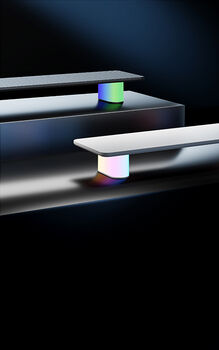 Piranha RGB skjástandur - Svartur