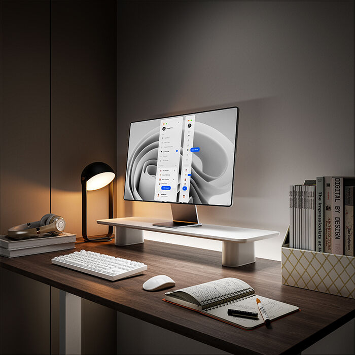 Piranha RGB skjástandur - Hvítur 