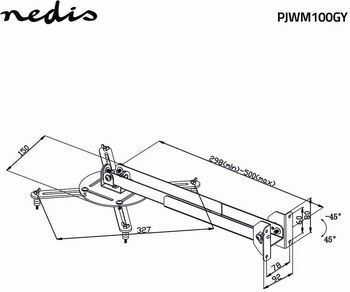 Nedis veggfesting f. skjávarpa