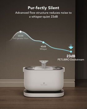 Petlibro Dockstream þráðlaus vatnsbrunnur - Hvítur