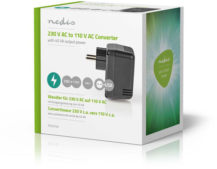 Spennubreytir 230 V í 110 V — 45 W