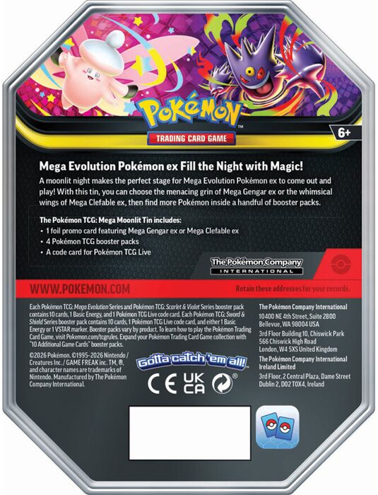 Pokémon Wave 2 Summer Ex Moonlit Tin Box