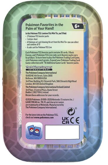 Pokemon Summer Lumiose City Mini Tin (2026)