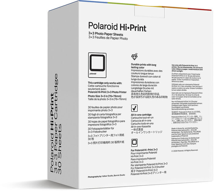 Polaroid Hi-Print 3x3 ljósmyndapappír