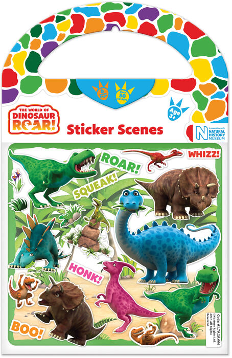 Risaeðlulímmiðabók A5