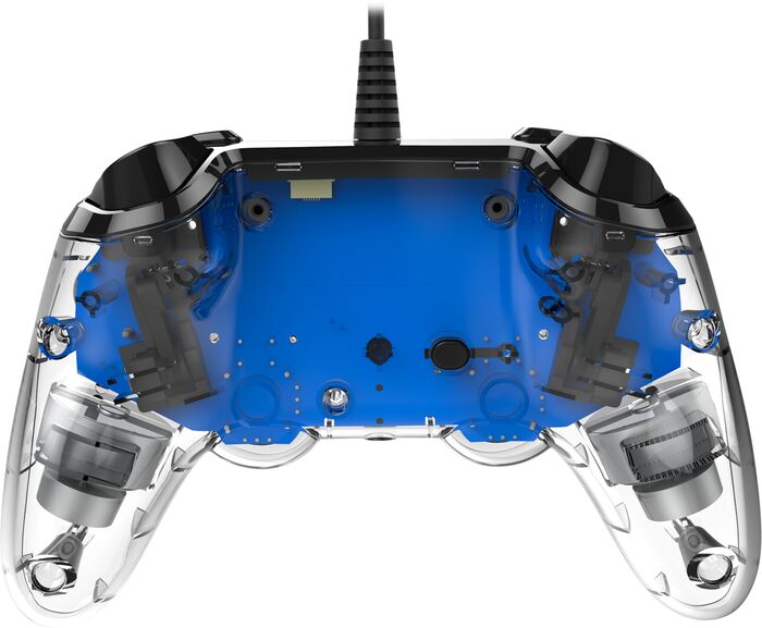 PS4: Nacon fjarstýring - Blá/Glær