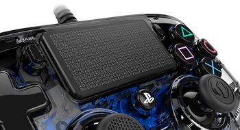 PS4: Nacon fjarstýring - Blá/Glær