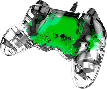 PS4: Nacon fjarstýring - Græn/glær