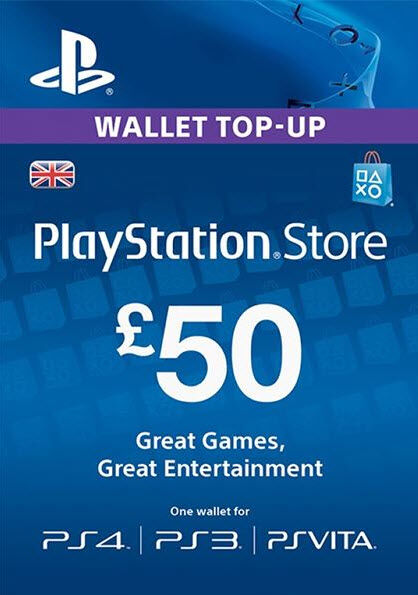 PlayStation Store inneign - 50 pund