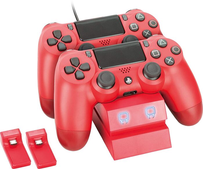 PS4: Tvöföld Venom hleðslustöð - Rauð