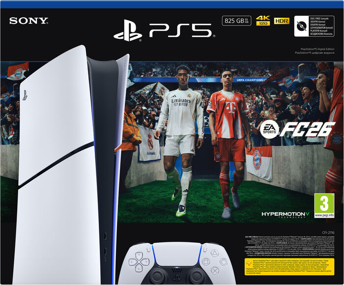 PlayStation 5 Slim stafræn leikjatölva - EA Sports FC 26
