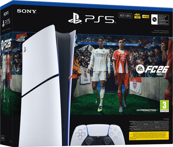 PlayStation 5 Slim stafræn leikjatölva - EA Sports FC 26