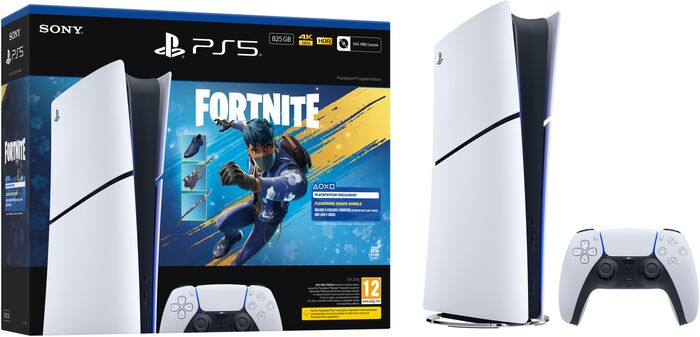 PlayStation 5 Slim stafræn leikjatölva - Fortnite Flowering Chaos Bundle