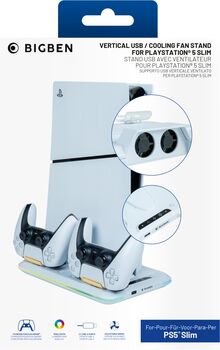 Lóðréttur standur og hleðslustöð fyrir PlayStation 5 Slim